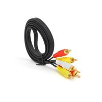 Кабель мультимедийный Voltronic 3xRCA M to 3xRCA M 1.5m black Фото
