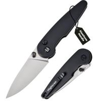 Нож Hightron Birdidi, D2, алюміній, чорний, сатиновий клинок Фото