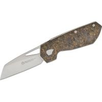 Нож Maserin W2, M390, fat carbon, чорно-золотистий Фото