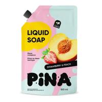 Жидкое мыло Pina Strawberry and peach Дой-пак 550 мл Фото
