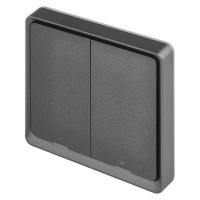 Умный выключатель EMOS H5015 2 buttons ZigBee 3.0 Black Фото