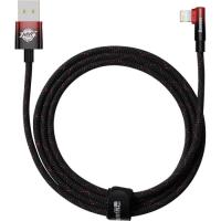 Дата кабель Baseus USB 2.0 AM to Lightning 2.0m 2.4A 90° corner black Фото