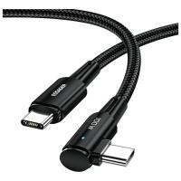 Дата кабель Essager USB-C to USB-C 3.0m 100W 90° corner black Фото