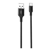 Дата кабель XO USB 2.0 AM to USB-C 2.0m braided NB143 black Фото