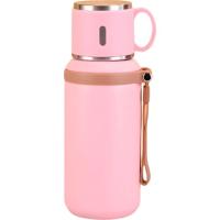 Термос Merlion з чашкою 0,6 л, рожевий Фото