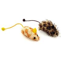 Іграшка для котів Hippie Pet Мишки в плямочку різнокольорові 7 см 2 шт Фото