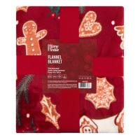 Плед Ardesto Christmas Flannel 160х200см, 100% полиэстер, имбир Фото