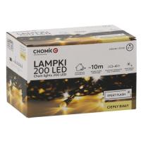 Гирлянда Chomik 200 LED 10м, теплий білий, IP44, від мережі Фото