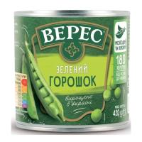 Овощная консервация Верес Горошек зеленый 420 г Фото