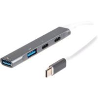 Концентратор Maxxter USB-C to 1xUSB 3.0 + 1xUSB 2.0 + 2xUSB-C Фото