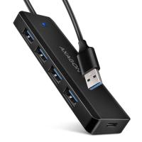 Концентратор AXAGON USB 3.1 to 4xUSB 3.0 black Фото
