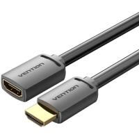 Кабель мультимедийный Vention HDMI M to HDMI F 1.0m V2.0 4K60Hz PVC black Фото