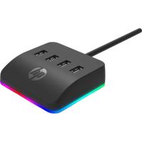 Концентратор HP USB 3.0 to 4xUSB 3.0 RGB black HP Фото