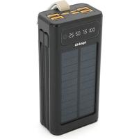 Батарея універсальна Linkage 30000mAh, Solar, 22.5W, cables Туре-С+Lighting, Bl Фото