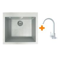 Мийка кухонна Adamant Univer Old stone + змішувач Фото