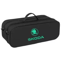 Сумка-органайзер Poputchik в багажник Skoda NEW LOGO чорна Фото