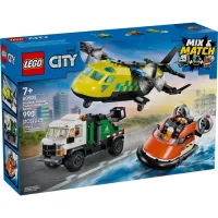 Конструктор LEGO City Ремікс літака, вантажівки та судна на повітря Фото