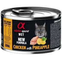 Консерви для котів Alpha Spirit Chicken with Pineapple for Adult Cat 200 г Фото