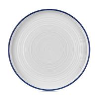 Тарелка By Bone серія "Helix" декор "Navy Blue" рельєфна з бортом Фото