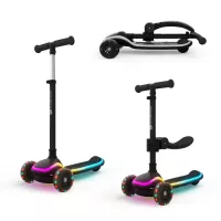 Самокат Kinderkraft 2-в-1 Raket Up Black (KRRAUP00BLK0000) Фото