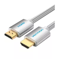 Кабель мультимедийный Vention HDMI M to HDMI M 1.0m V2.0 4K60Hz braided aluminum Фото