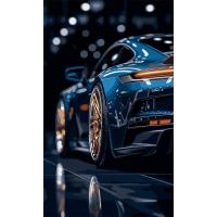 Картина по номерам Santi Розкішне авто 30х50 см LED підсвітка Фото