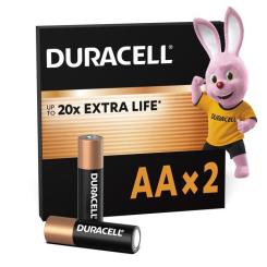 Батарейка Duracell AA лужні 2 шт. в упаковці Фото