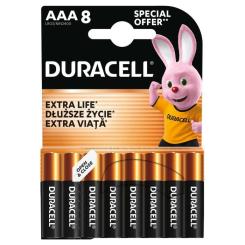 Батарейка Duracell AAA лужні 8 шт. в упаковці Фото 1