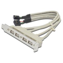 Кабель для передачи данных Atcom косичка (для системної плати), 4xUSB 2.0 Фото
