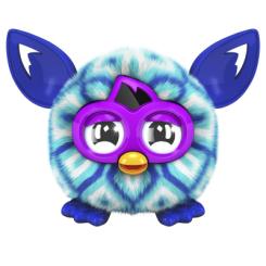 Интерактивная игрушка Furby Малыш Ферби серии Furbling бело-синие ромбики Фото