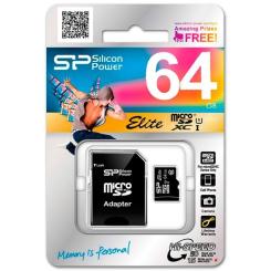 Карта памяти Silicon Power 64GB microSDXC Class 10 UHS-ISDR Фото 1