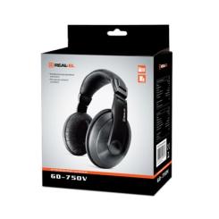 Наушники REAL-EL GD-750V Black Фото 1