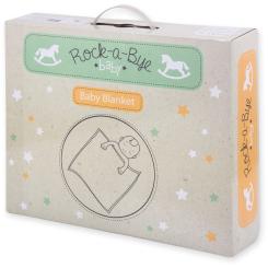 Одеяло детское Luvena Fortuna голубое с рисунком животных Фото 3