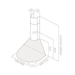 Вытяжка кухонная Elica TONDA IX F/90 Фото 1