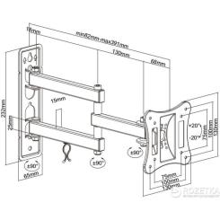 Кронштейн Brateck LPA51-113 Фото 8