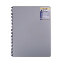 Блокнот Buromax spiral side, А6, 80sheets, CLASSIC, square, gray Фото