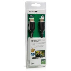 Кабель мультимедийный Belkin HDMI M to HDMI M 2.0m Фото 1