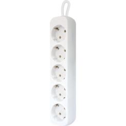Сетевой удлинитель Defender E530 3.0 m 5 роз white Фото 1