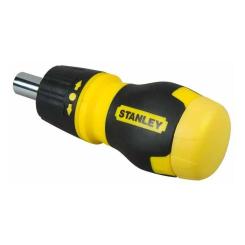 Набор отверток Stanley Multibit Stubby, реверсивная, с 6 сменными битами Фото 1