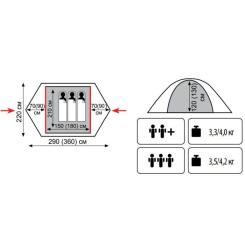 Палатка Tramp Nishe 3 v2 Фото 1
