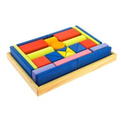 Конструктор Nic деревянный Прованс маленький 27 эл. Фото 2