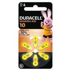 Батарейка Duracell для слуховых аппаратов размер 10, 6 шт. в упаковке Фото 1