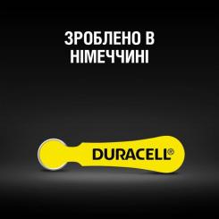 Батарейка Duracell для слуховых аппаратов размер 10, 6 шт. в упаковке Фото 5