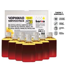 Чернила Barva Canon CLI-521/CL-511 Yellow 10x100мл ServicePack Фото