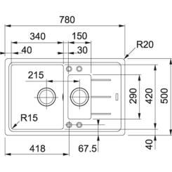 Мойка кухонная Franke BASIS BFG 651-78 Фото 1