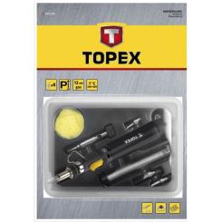 Газовый паяльник Topex газовый, 12 мл, + насадки Фото 2