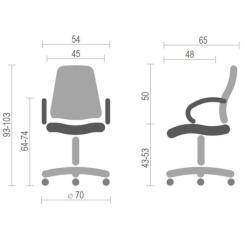 Офисное кресло Аклас Тито CH TILT Черное Фото 5