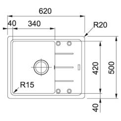 Мойка кухонная Franke Basis BFG 611-62 Фото 1