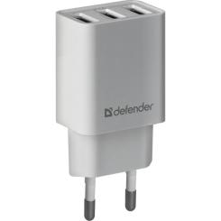 Зарядное устройство Defender UPA-31 white, 3xUSB, 5V / 3.1A Фото