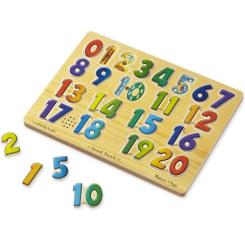 Развивающая игрушка Melissa&Doug Звуковий пазл Цифри Фото 1